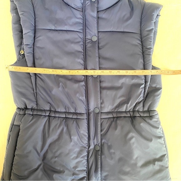 Anthropologie Maeve Navy Blue Snap-Sleeve Puffer Vest size X-Small - Picture 12 of 14
